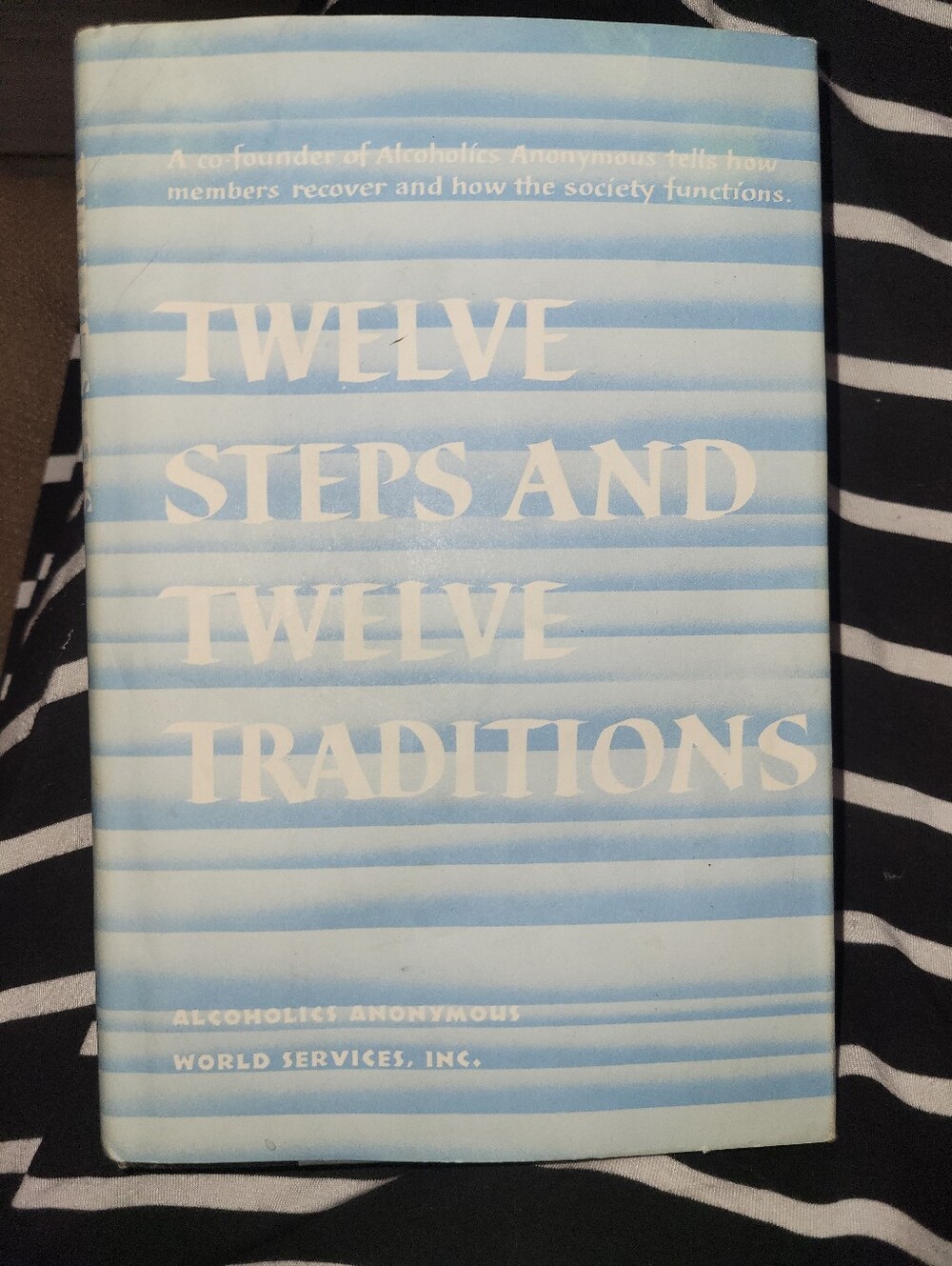 "Twelve Steps and Twelve Traditions" Book - Light Blue